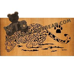 Crouching Leopard fretwork scroll saw pattern |The Wooden Teddy Bear