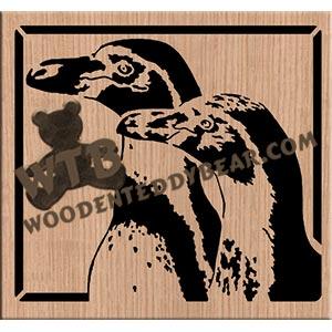 Humboldt Penguins fretwork scroll saw pattern |The Wooden Teddy Bear