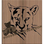 Panther fretwork scroll saw pattern |The Wooden Teddy Bear