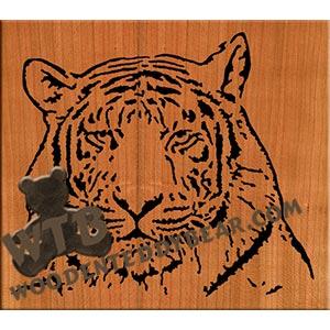 Siberian Tiger fretwork scroll saw pattern |The Wooden Teddy Bear