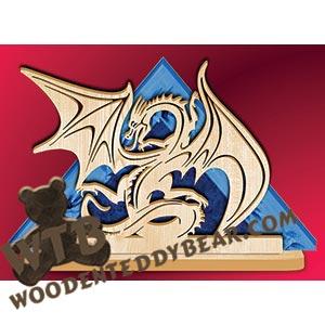 Napkin Holder - Dragon | Fretwork Scroll Saw Pattern | Wooden Teddy Bear