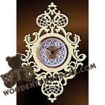 Antique Wall Clock | Fretwork Scroll Saw Pattern | Wooden Teddy Bear