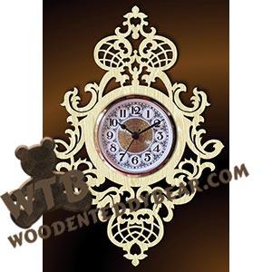 Antique Wall Clock | Fretwork Scroll Saw Pattern | Wooden Teddy Bear