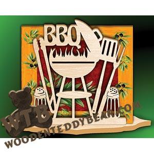 Napkin Holder - BBQ | Fretwork Scroll Saw Pattern | Wooden Teddy Bear