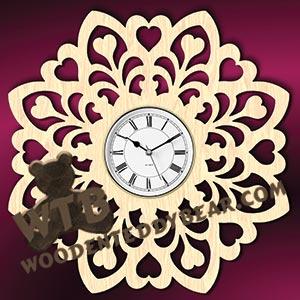 Decorative Wall Clock #2 | Fretwork Scroll Saw Pattern | Wooden Teddy Bear