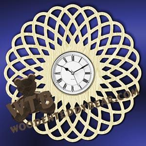 Decorative Wall Clock #3 | Fretwork Scroll Saw Pattern | Wooden Teddy Bear