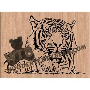 Sumatran Tiger fretwork scroll saw pattern |The Wooden Teddy Bear