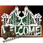 Howling Wolves Welcome | Fretwork Scroll Saw Pattern | Wooden Teddy Bear