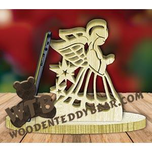 Angel Cell Phone Stand | Fretwork Scroll Saw Pattern | Wooden Teddy Bear