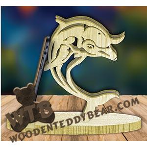 Dolphin Cell Phone Stand | Fretwork Scroll Saw Pattern | Wooden Teddy Bear