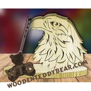 Eagle Head Cell Phone Stand | Fretwork Scroll Saw Pattern | Wooden Teddy Bear