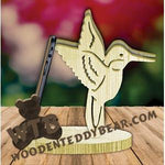 Hummingbird Cell Phone Stand | Fretwork Scroll Saw Pattern | Wooden Teddy Bear