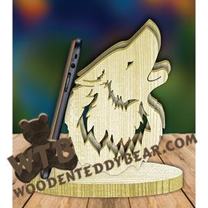 Wolf Cell Phone Stand | Fretwork Scroll Saw Pattern | Wooden Teddy Bear