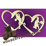 Love Basketball Set - Kids | Fretwork Scroll Saw Pattern | Wooden Teddy Bear