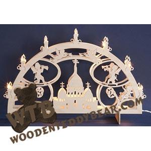 Lighted Angels Arch fretwork scroll saw pattern |The Wooden Teddy Bear