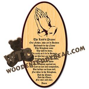 Lord's Prayer #3 | Fretwork Scroll Saw Pattern | Wooden Teddy Bear