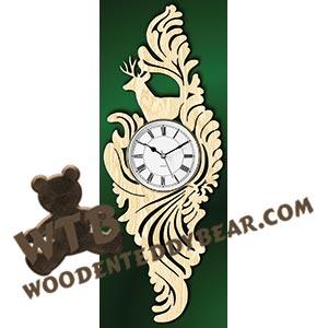 Wall Clock With Deer | Fretwork Scroll Saw Pattern | Wooden Teddy Bear