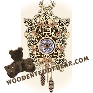 Deer Head Wall Clock | Fretwork Scroll Saw Pattern | Wooden Teddy Bear