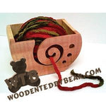 Yarn Bowl #1 | Fretwork Scroll Saw Pattern | Wooden Teddy Bear