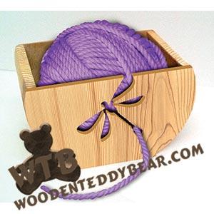 Yarn Bowl #3 | Fretwork Scroll Saw Pattern | Wooden Teddy Bear