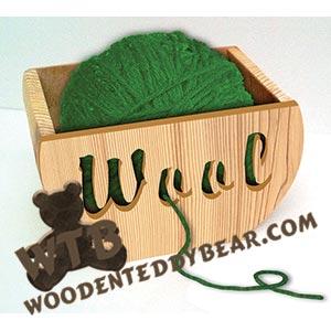 Yarn Bowl #6 | Fretwork Scroll Saw Pattern | Wooden Teddy Bear