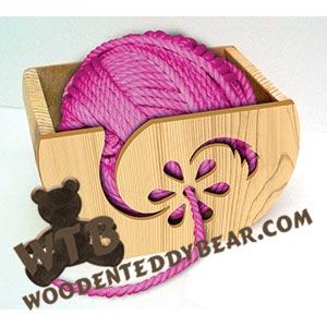 Yarn Bowl #7 | Fretwork Scroll Saw Pattern | Wooden Teddy Bear