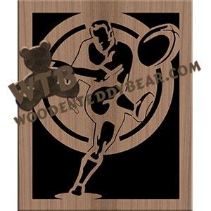 Rugby fretwork scroll saw pattern |The Wooden Teddy Bear