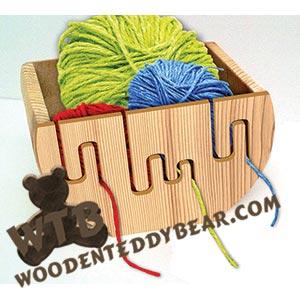 Yarn Bowl #8 | Fretwork Scroll Saw Pattern | Wooden Teddy Bear