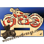 Key Hanger - Motorbike | Fretwork Scroll Saw Pattern | Wooden Teddy Bear