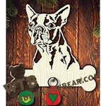 Dog Key Hanger - Boston Terrier | Fretwork Scroll Saw Pattern | Wooden Teddy Bear