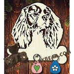 Dog Key Hanger - Cavalier King Charles Spaniel | Fretwork Scroll Saw Pattern | Wooden Teddy Bear