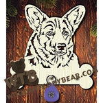 Dog Key Hanger - Corgi | Fretwork Scroll Saw Pattern | Wooden Teddy Bear