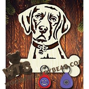 Dog Key Hanger - Labrador | Fretwork Scroll Saw Pattern | Wooden Teddy Bear