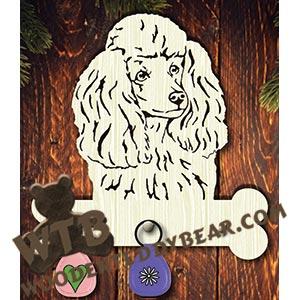 Dog Key Hanger - Poodle | Fretwork Scroll Saw Pattern | Wooden Teddy Bear