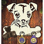 Dog Key Hanger - Puppy | Fretwork Scroll Saw Pattern | Wooden Teddy Bear