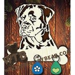 Dog Key Hanger - Rottweiler | Fretwork Scroll Saw Pattern | Wooden Teddy Bear