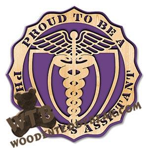 Proud Physician's Assistant Plaque | Fretwork Scroll Saw Pattern | Wooden Teddy Bear