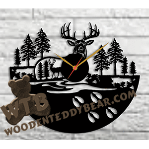 Deer Clock | Fretwork Scroll Saw Pattern | Wooden Teddy Bear