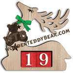 Christmas Advent - Elegant Reindeer | Fretwork Scroll Saw Pattern | Wooden Teddy Bear