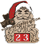 Christmas Advent - Santa | Fretwork Scroll Saw Pattern | Wooden Teddy Bear