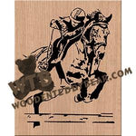 Horse Jumping #2 fretwork scroll saw pattern |The Wooden Teddy Bear