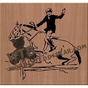 Fence Jumping fretwork scroll saw pattern |The Wooden Teddy Bear