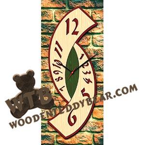 Large Modern Clock | Fretwork Scroll Saw Pattern | Wooden Teddy Bear