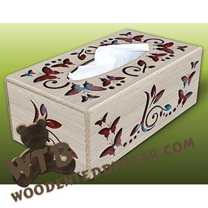 Butterflies Tissue Box | Fretwork Scroll Saw Pattern | Wooden Teddy Bear