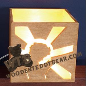 Boy Praying Night Light fretwork scroll saw pattern |The Wooden Teddy Bear