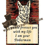 I Am Your Doberman | Fretwork Scroll Saw Pattern | Wooden Teddy Bear