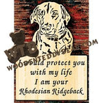 I Am Your Rhodesian Ridgeback | Fretwork Scroll Saw Pattern | Wooden Teddy Bear