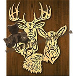 Buck Doe Eagle | Fretwork Scroll Saw Pattern | Wooden Teddy Bear