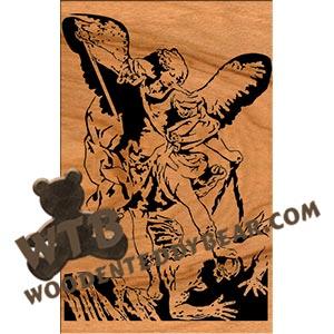 Archangel Michael fretwork scroll saw pattern |The Wooden Teddy Bear