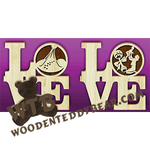 Love Baby | Fretwork Scroll Saw Pattern | Wooden Teddy Bear